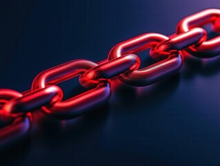 Obraz premium Conceptual representation of blockchainpowered supply chain transactions in a clean design