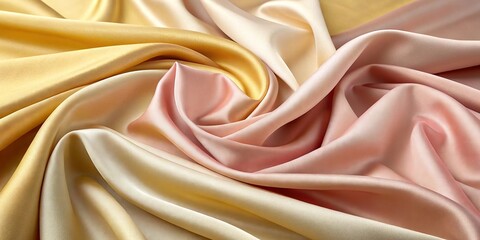 Obraz premium A soft, fabric-like textured background with smooth folds and a rich, warm color palette, evoking a sense of coziness and comfort