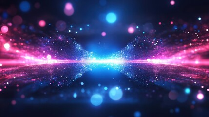 Obraz premium Abstract glowing lights display a beautiful and cosmic phenomenon of color