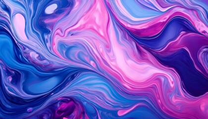 형형색색의 물감이 자연스럽게 섞이며 마블링 효과를 형성하는 패턴