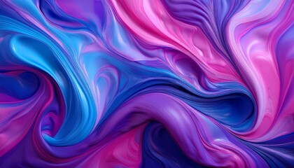 형형색색의 물감이 자연스럽게 섞이며 마블링 효과를 형성하는 패턴