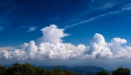 blue sky with clouds