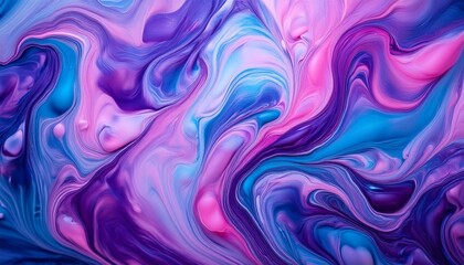 형형색색의 물감이 자연스럽게 섞이며 마블링 효과를 형성하는 패턴