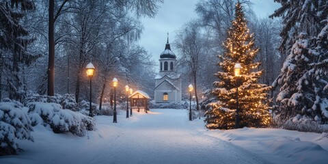 Church in Snowy Park