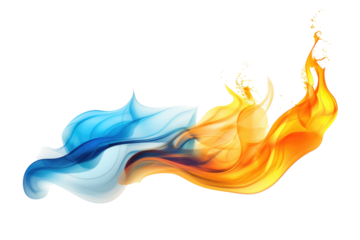 fire and flames on transparent background