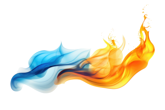 fire and flames on transparent background