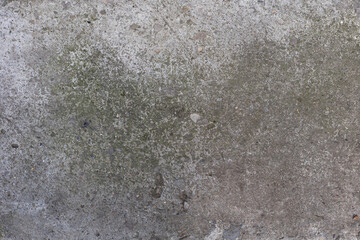 Background of destroyed concrete path, gray concrete, concrete texture, close-up. Natural photo. Old concrete slab