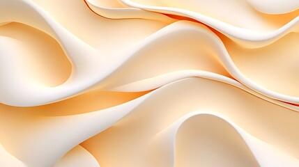 The graceful flowing shapes of silk fabrics give the image beauty