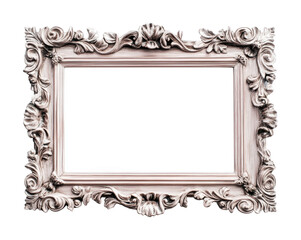 Elegant vintage frame design for art display with intricate details, suitable for showcasing portraits or special memories, cut out