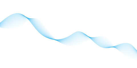 Abstract vector background with blue wavy lines. Blue wave background. Blue lines vector illustration. Curved wave. Abstract wave element.