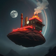 Time-Bending Power Plant in Space