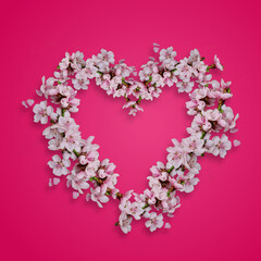 Background With Floral Heart