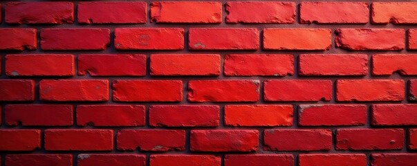 Fototapeta premium Seamless red brick pattern, perfect for backgrounds, background texture, industrial