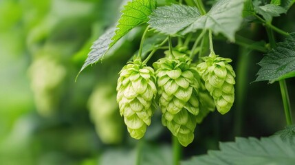 Brewery hop addition chaos crafting quality beer in nature's green hops environment