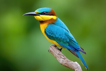Fototapeta premium Bird perched on tree branch
