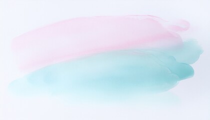 흰 배경에 파스텔 톤의 부드러운 물감이 번져있다