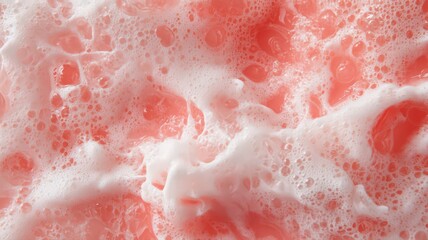 Fototapeta premium Pink and White Foam Texture Abstract Background