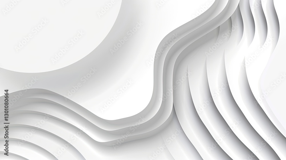 Poster dynamic abstract waves digital art modern design minimalist environment artistic perspective