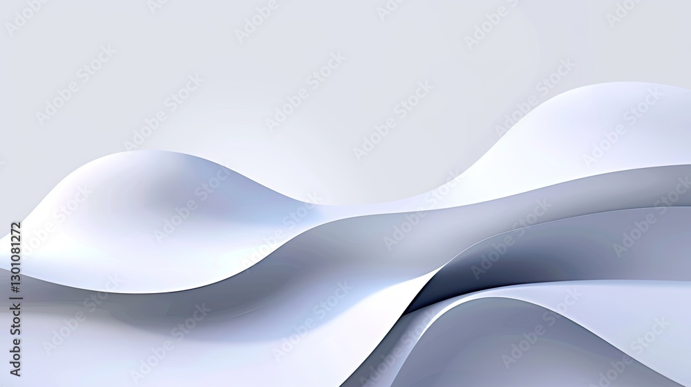 Aufkleber fluid wave patterns minimalist design digital art contemporary space aesthetic views dynamic concept