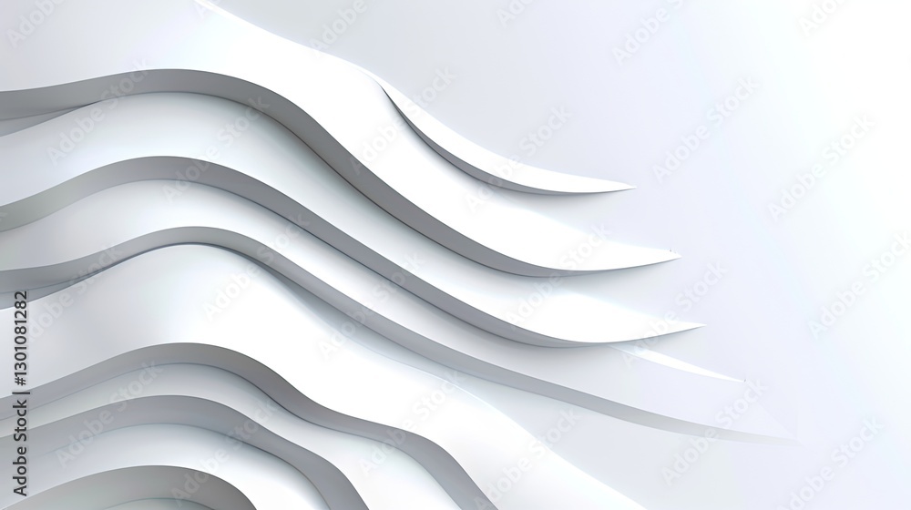 Aufkleber dynamic wave patterns abstract design digital art minimalist aesthetic close-up view visual harmony