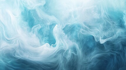 Obraz premium Abstract Swirling Blue and White Paint Texture