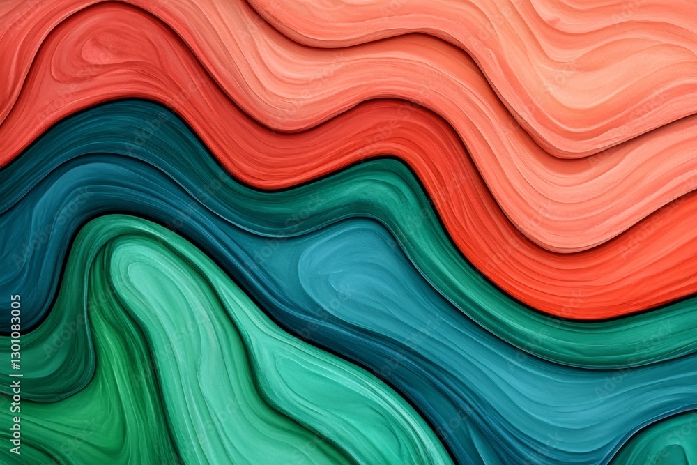 Poster a simple geometric representation of a landslide in abstract form