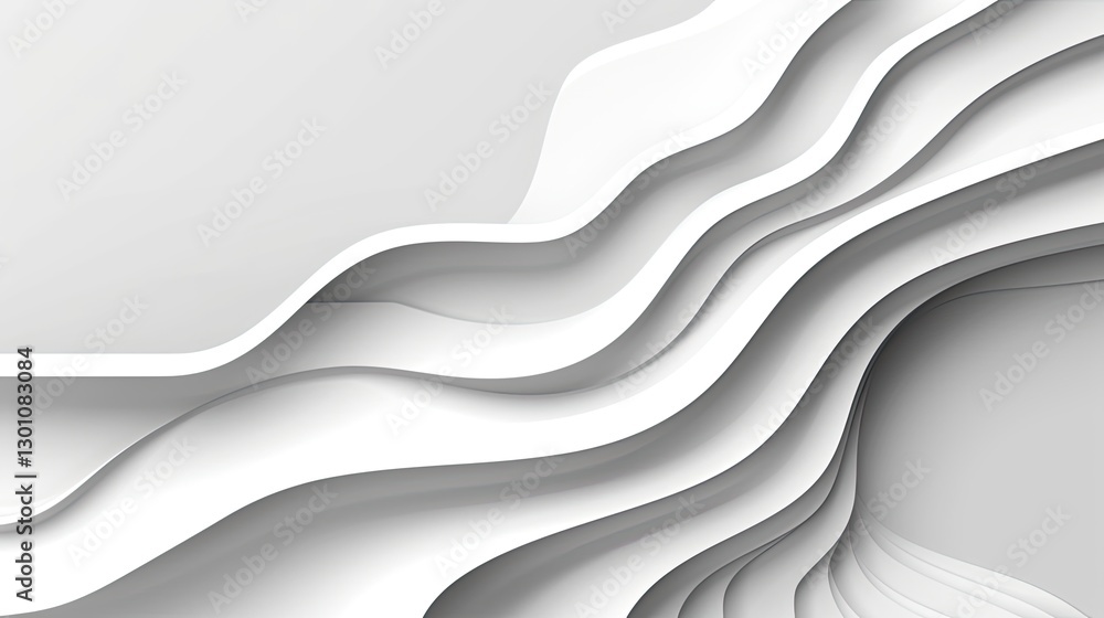 Aufkleber dynamic abstract design creative studio digital art minimalist environment side view modern concept
