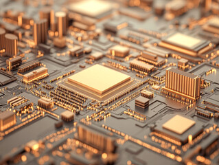 Close-up on technology advancements digital circuitry innovation explored