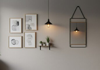 Modern Minimalist Wall Decor with Abstract Art Prints