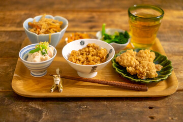 日本の家庭料理_野菜メインの食事