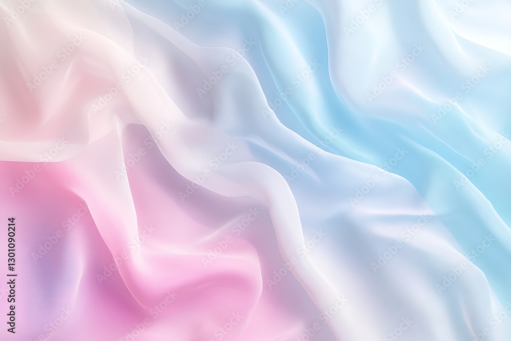 Poster soft gradients create a tranquil, inclusive abstract design