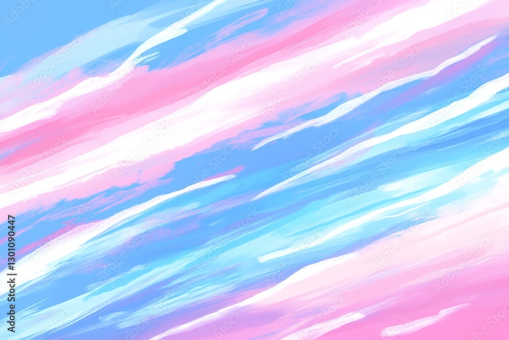 Poster ethereal flowing gradients create an inclusive atmosphere in soft colors