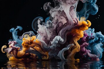 Fototapeta premium Abstract Smoke and Ink Swirls