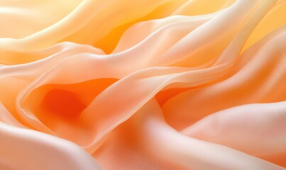 Peach and Cream Draped Fabric Texture Background