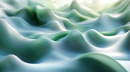 Fototapeta premium Trendy mint abstract background with light and shadows, simulating a caustic effect.