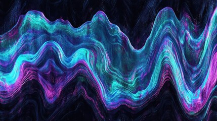 Abstract Wavy Texture with Vibrant Colors for Modern Design Projects