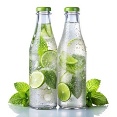 Fototapeta premium bottle of mojito with water drops