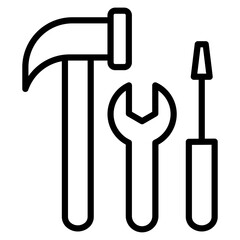 Tools Outline Icon