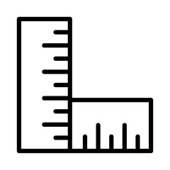 Ruler Outline Icon
