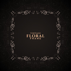 Classic beautiful decorative floral elegant background