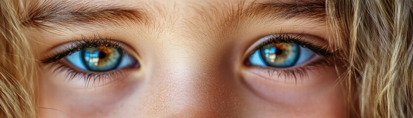 Glimpses of Innocence Close-up of a Child's Mesmerizing Eyes Imagine a Pediatrician gently interacting, building trust through playful interaction, creating a safe and comforting environment This