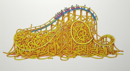 Surreal Spaghetti Roller Coaster