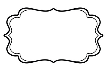 vector frame with floral ornament