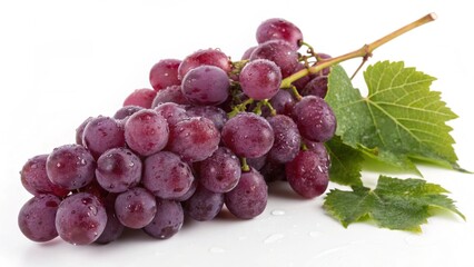 Fototapeta premium Grapes on White Background