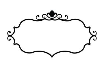 vintage frame on a black background