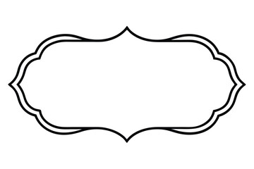 vector frame with floral ornament