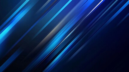 Bright navy blue dynamic abstract vector background with diagonal lines