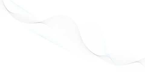 Abstract grey smooth element swoosh speed wave modern stream background. Wave grey lines created using blend tool. Abstract frequency sound wave lines and twisted curve lines background.
