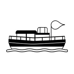 Elegant Pontoon Black Vector Design for Websites
