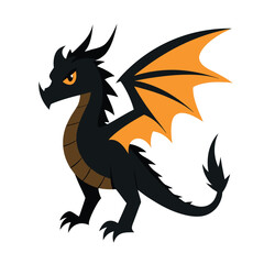 vector illustration of a dragon